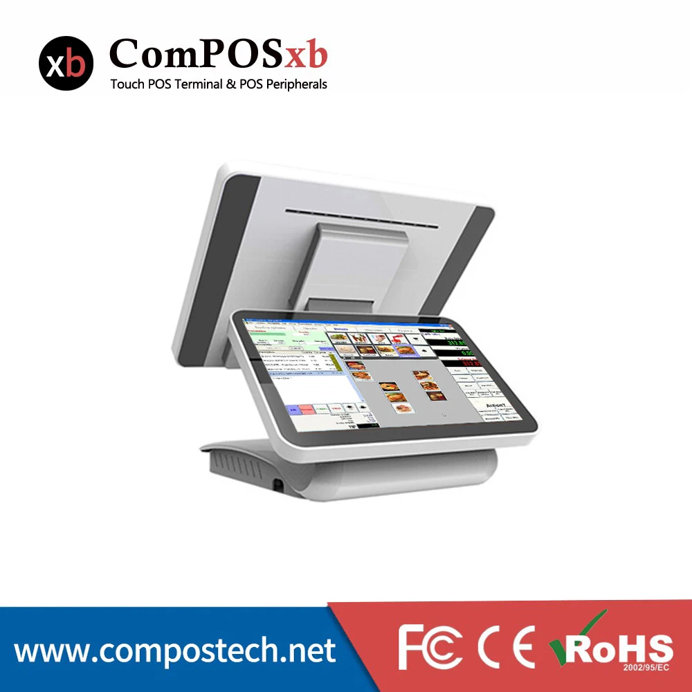 15 6 дюймов двойной емкостный сенсорный экран/сенсорный экран pos все в одном pos/pos