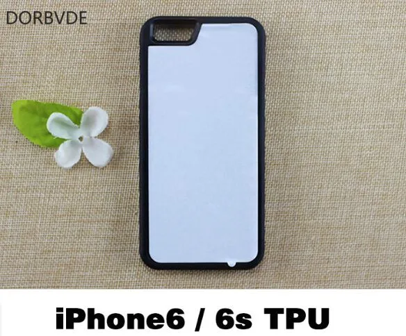 2D чехол, сублимационная печать TPU+ PC резиновые DIY Стиль задняя крышка для iphone 4 5 6 7 8 Fundas с алюминиевыми вставками Coque 100 шт