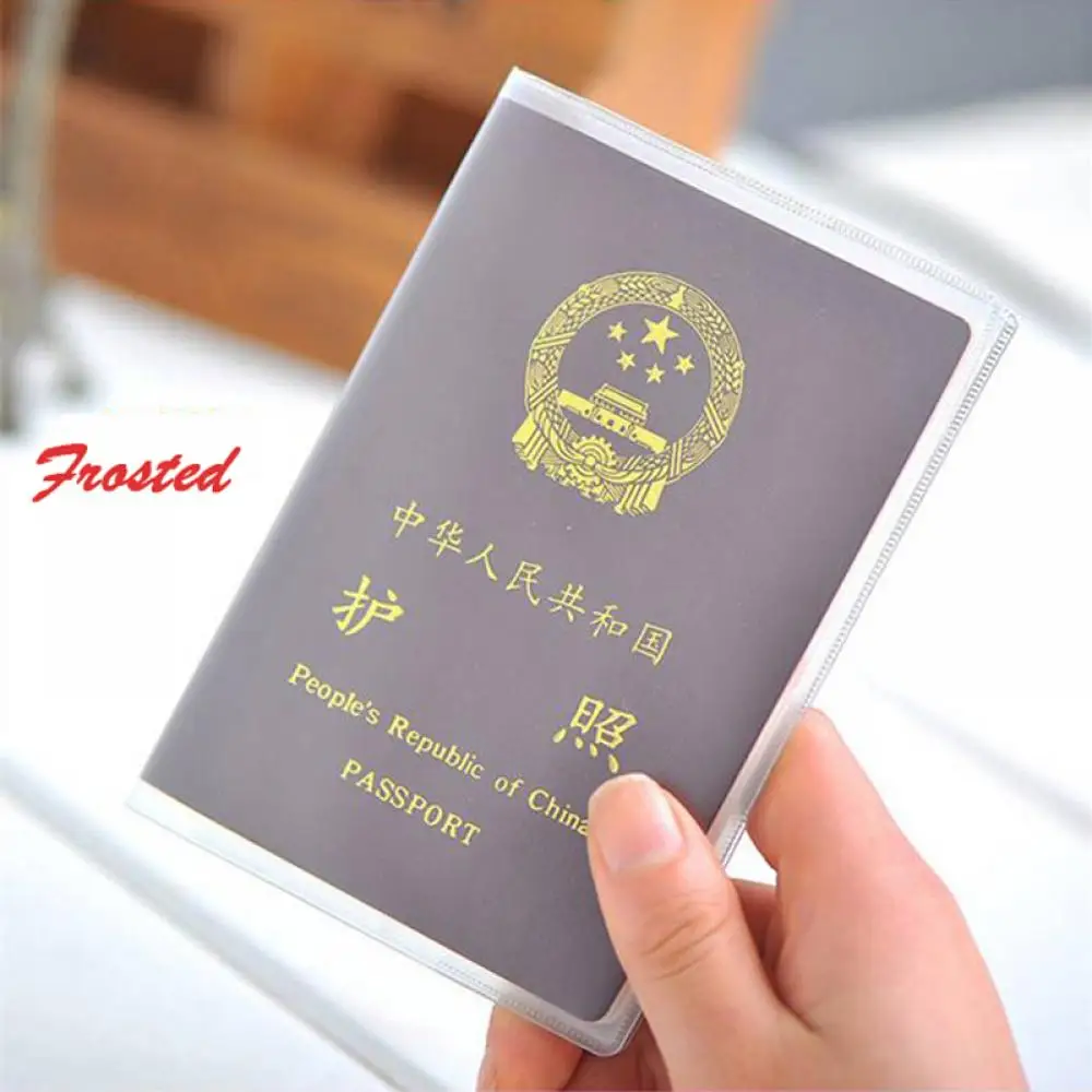 

1 Pcs Fshion 4 Styles Useful Travel Utility Simple Passport ID Card Cover Holder Case Protector Skin PVC HOT
