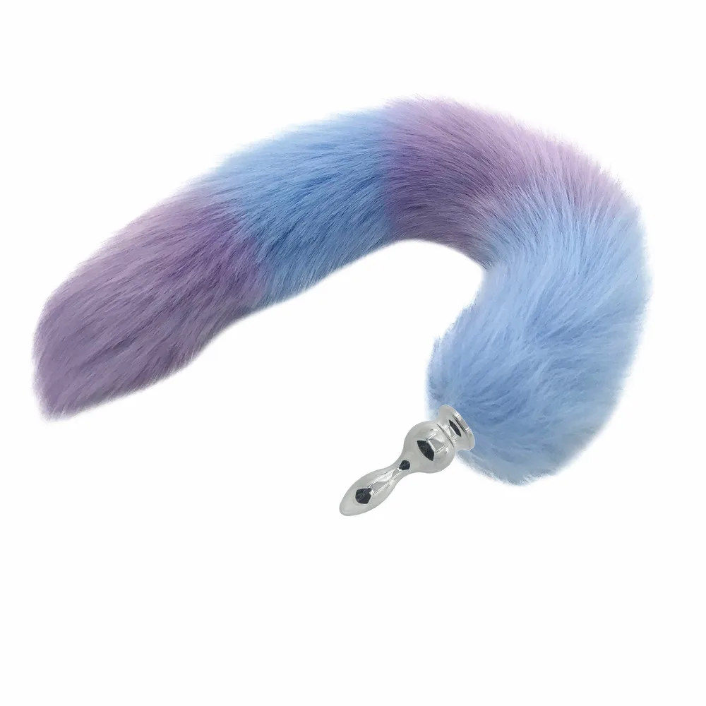 Cosplay Fox Tail Unisex Supple Sexy With Black White Halloween Family Cos Props Couples Life Flirting Anal Plug | Красота и здоровье