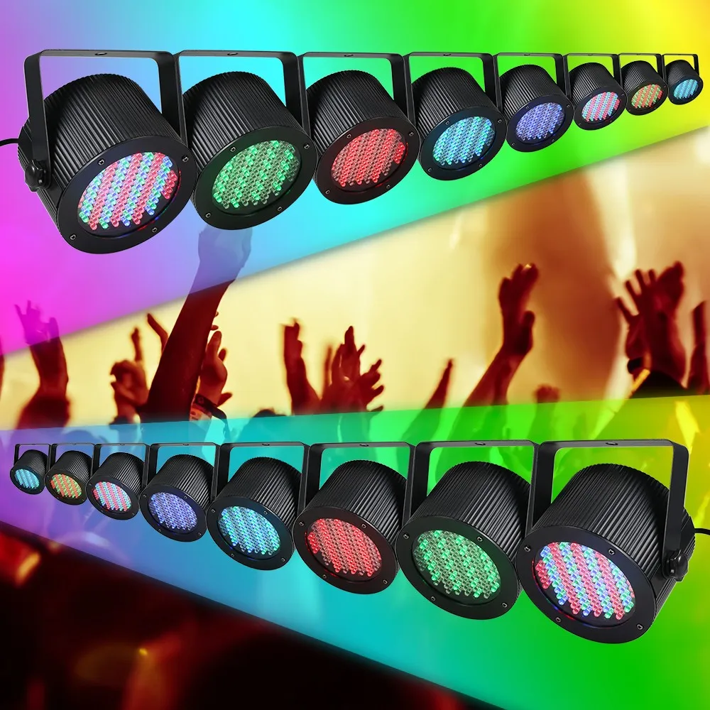 

LED PAR Light 25 Вт 86 светодиодов RGB DMX Освещение Проектор Голосовая активация DJ свет сценический стробоскоп диско лампа