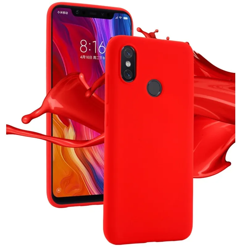 Оригинальный чехол для Xiaomi Redmi Note 6 Pro A2 Lite 6A жидкий силиконовый 5 Plus