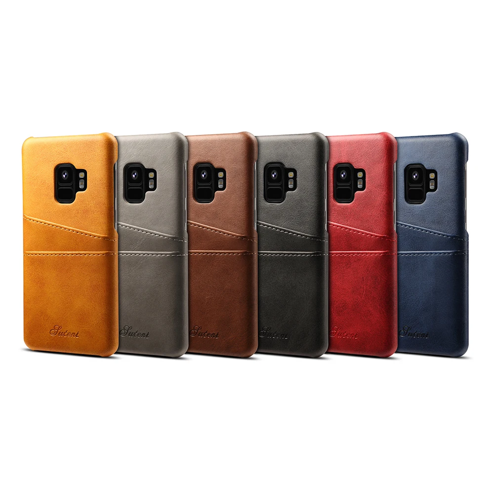 FORCA Элитный бренд кожа с карты случай мобильный телефон оболочки Coque для samsung S9