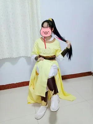 Jin Ling Mo Dao Zu Shi Аниме Косплей Grandmaster of Demonic Cultivation Аниме Косплей Костюм Золотой наряд