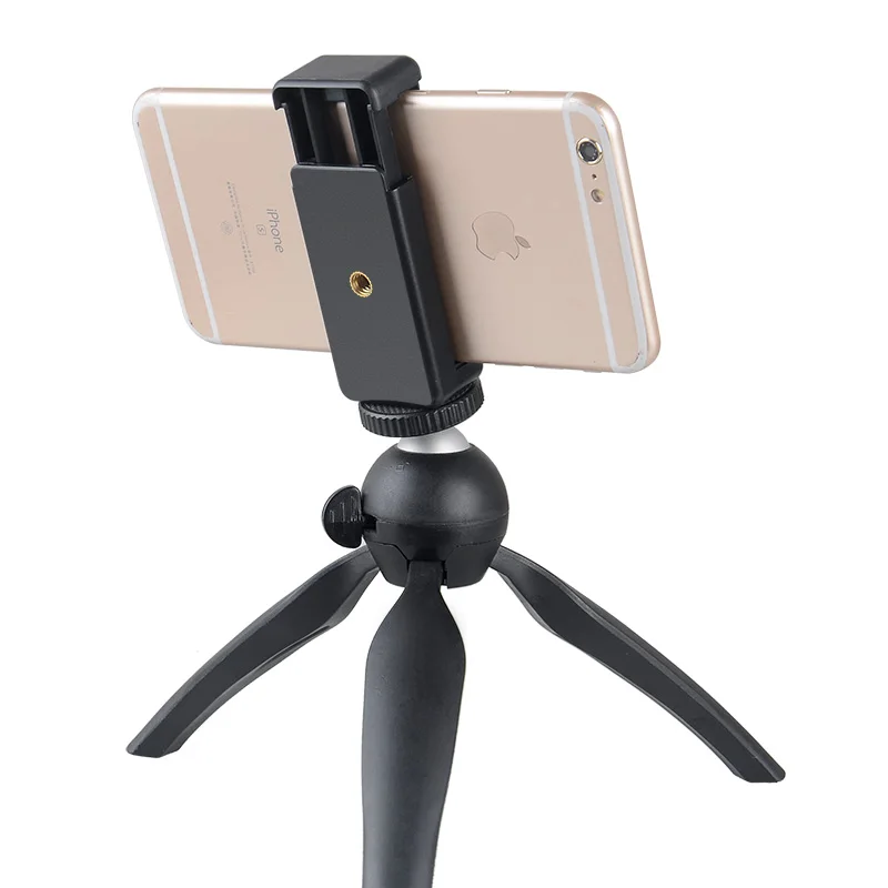 Phone Holder Adapter Clip Screw Tripod Self Stick Big Bracket Stander for Cellphone Iphone X XS 8 7 Plus Ipad Mini Samsung | Электроника
