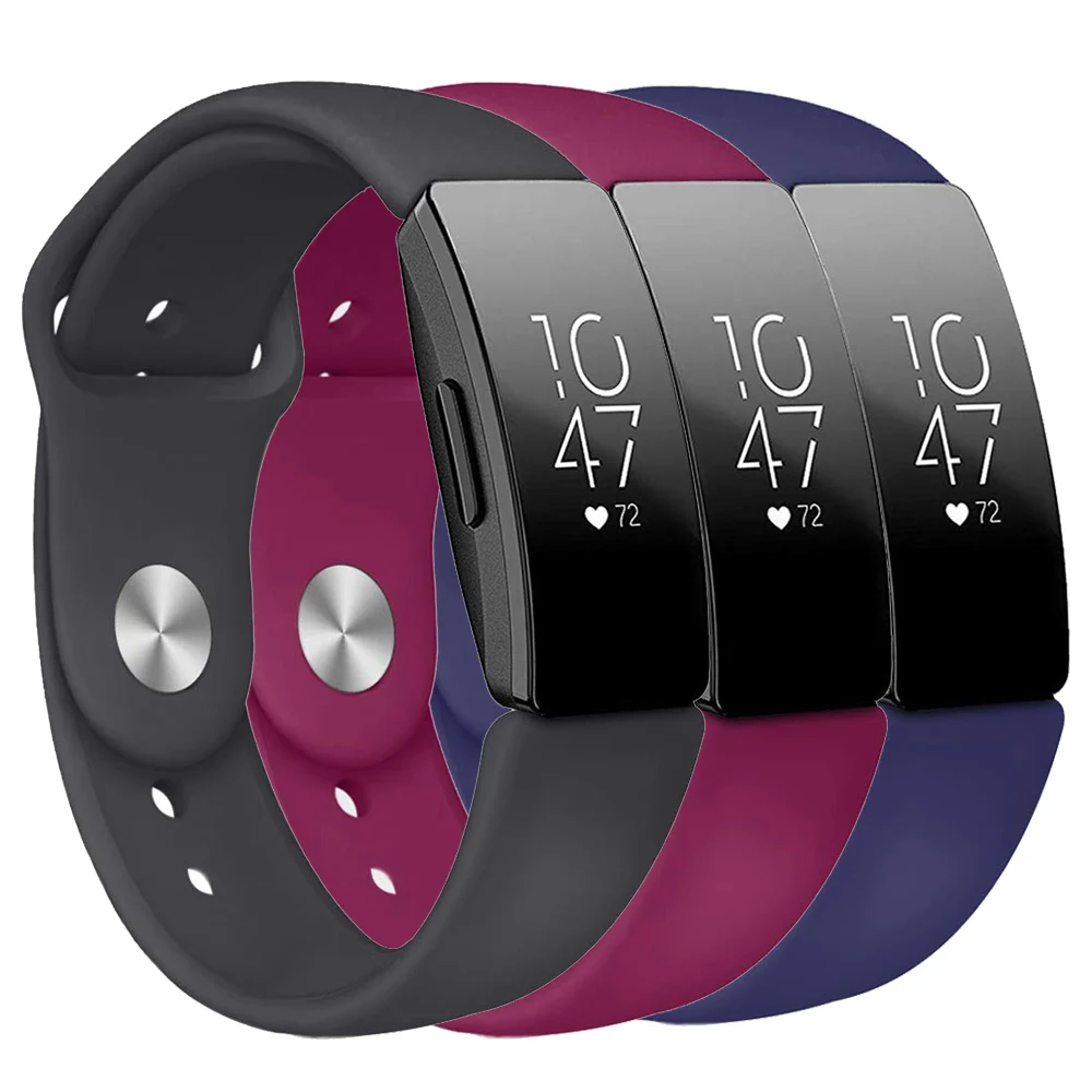 Силиконовый ремешок на запястье для Fitbit Inspire HR Смарт часы Новый спортивный ремень