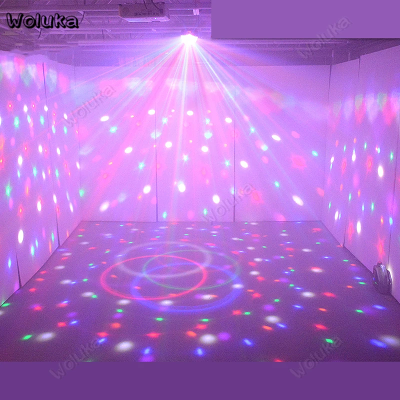 DMX512 Magic Ball 6 Colors LED Disco Light Party Laser DJ lighting Effect Club Flash Bar Sound Control CD50 W01 | Лампы и освещение