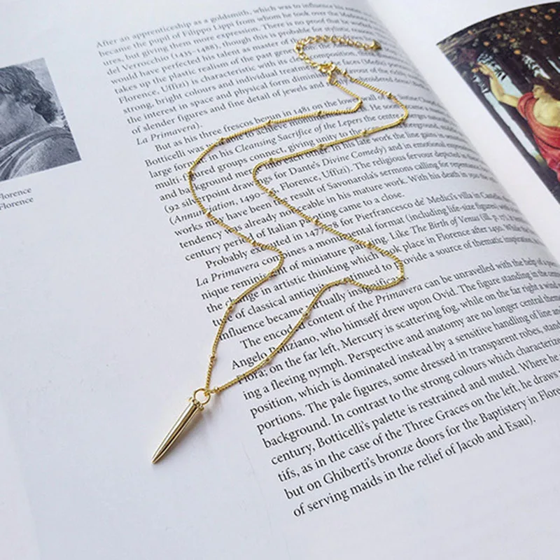 

INZATT Real 925 Sterling Silver Minimalist Pendant Necklace For Fashion Women Party Bead Chain Fine Jewelry Punk Accessories