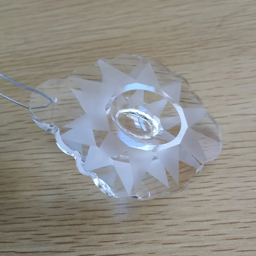 76 мм 8 шт прозрачные хрустальные люстры Подвески Gotas De Cristal Prism | Лампы и освещение