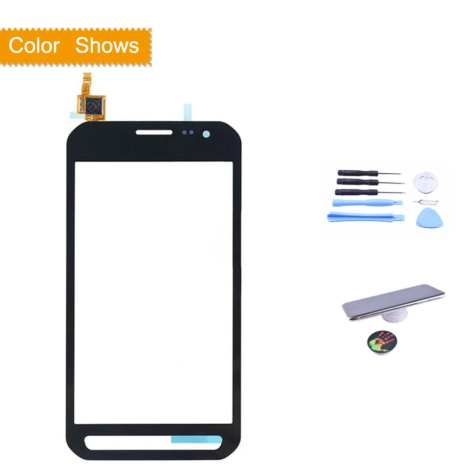 black with gift Для samsung Galaxy Xcover 3 G388F XCover3 G388 SM-G388F сенсорный экран панель сенсор дигитайзер стекло сенсорный экран без ЖК-замена - Цвет: black with gift