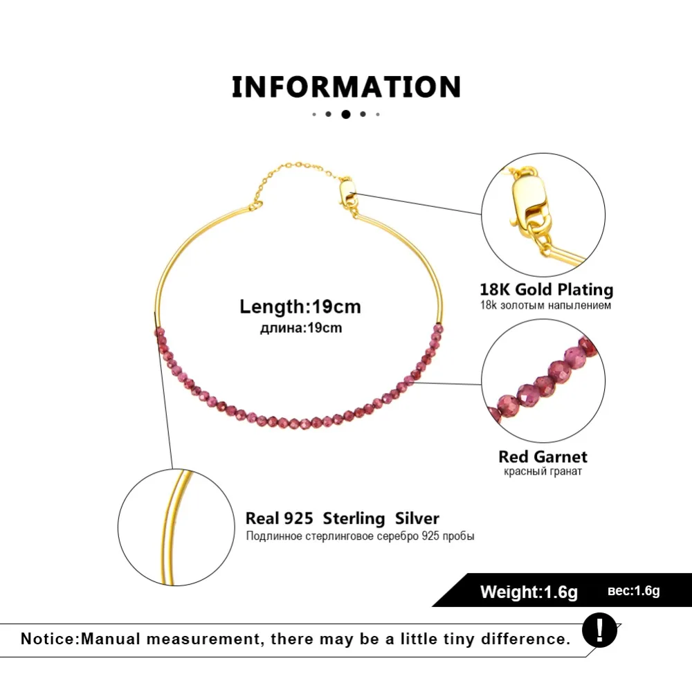 ORSA JEWELS элегантное женский 925 пробы серебро Натуральный камень Браслеты Очаровательная 18K позолоченные браслеты цепочки Мода, хорошее ювелирное изделие, SB46