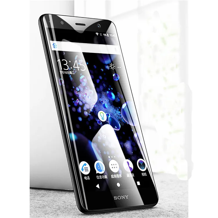 Защитное стекло закаленное с полным покрытием для Sony Xperia XZ3|Защитные стёкла и