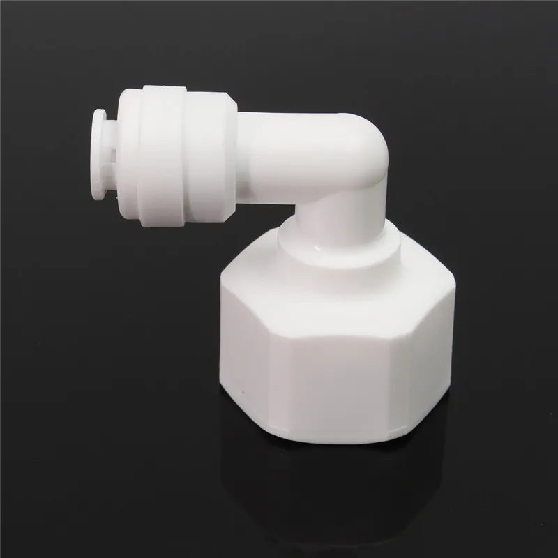 Elbow Female Quick Fittings 1/2" thread To 1/4" Push Fit Tube Connection Adapter For RO Water System | Бытовая техника