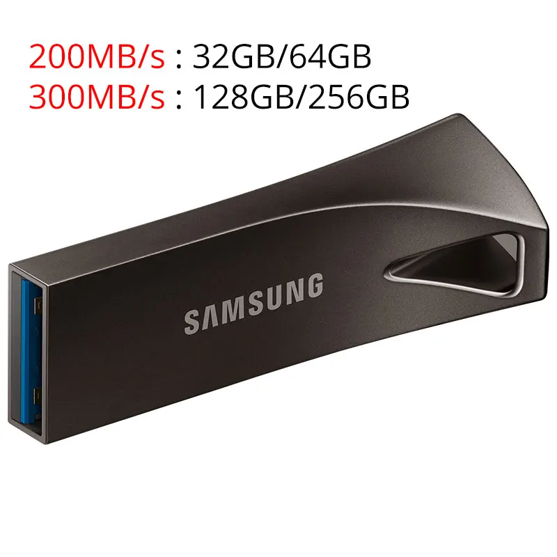Titan Gray SAMSUNG бар плюс USB 3,1 Flash Drive 64 GB U диск 32 GB 128 GB Memory Stick 256 GB флешки флэш-память 300 МБ/с. для ПК/Тетрадь - Цвет: Titan Gray