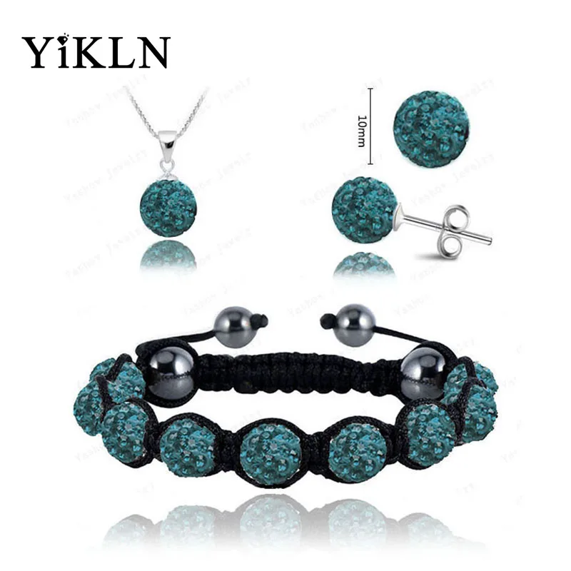 Комплект из колье браслета и серёг с австрийским кристаллом|set necklace|jewelry set