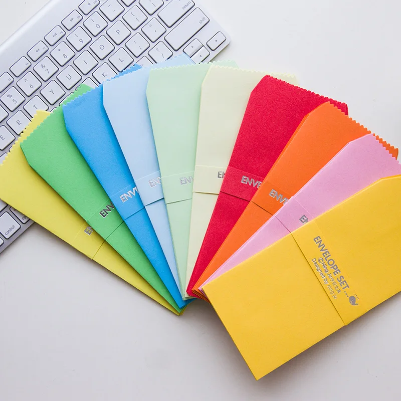 5 шт. корейские Канцтовары однотонные конверты от производителя|colored envelopes|envelope