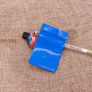 100 шт.лот пластиковые мини-пакеты на молнии, переключаемые синие пакеты для хранения ювелирных изделийеды, орехов, монет, пакеты, прозрачные пакеты на молнии