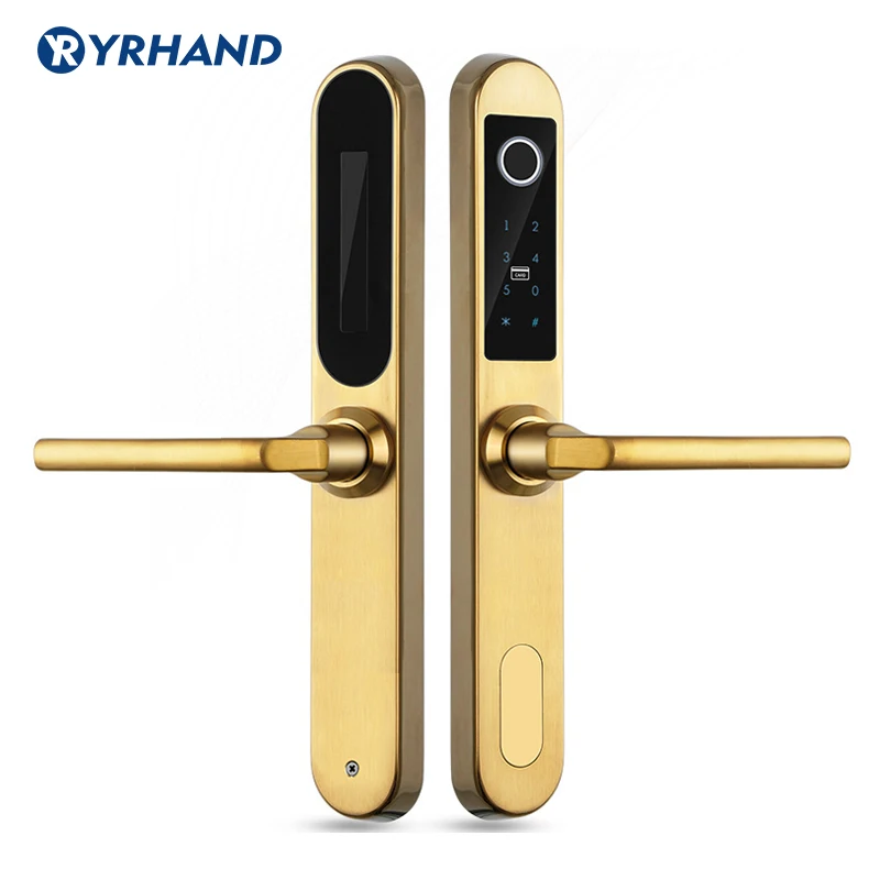 Электронный замок с отпечатком пальца цифровой дверной из нержавеющей стали 304