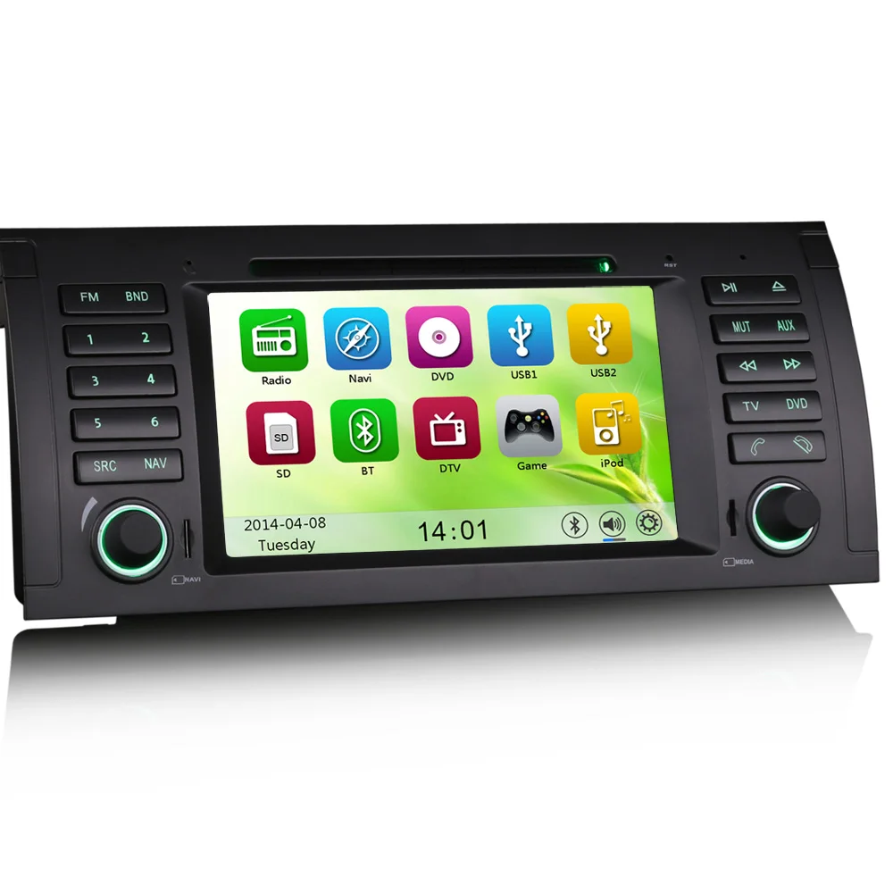 Erisin ES7053B 7 &quotавтомобильный DVD плеер gps 3g радио для BMW 5er E39 X5 E53 M5 E38|7&quot car radio|car radio3g radio