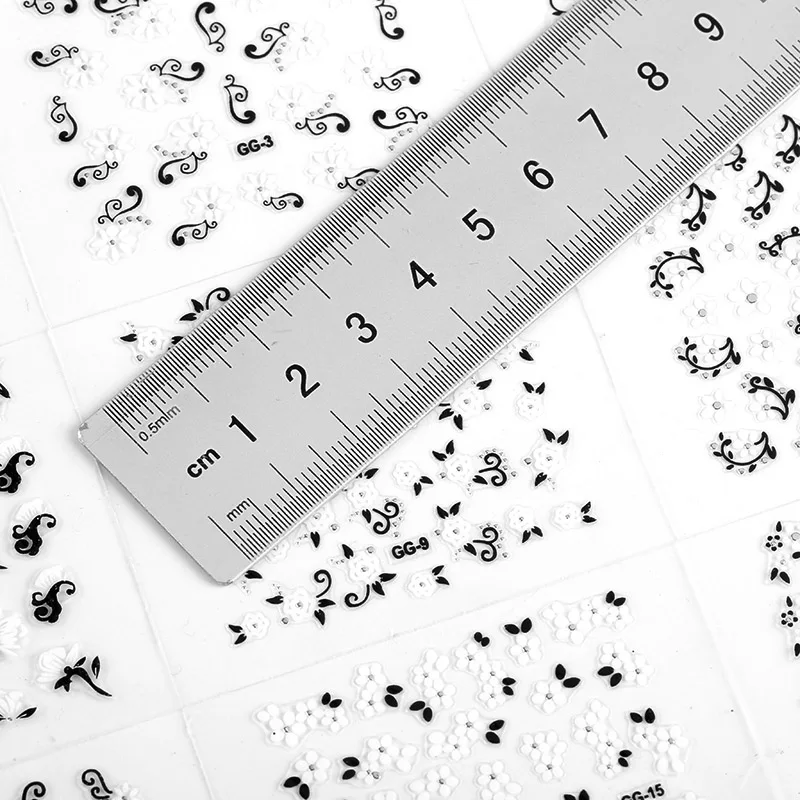 24Pcs/Lot Plastic 3D Charms Nail Art Gel Sticker DIY Flower Butterfly Design Manicure Decorations Tools Decals For Nails JH486 | Красота и