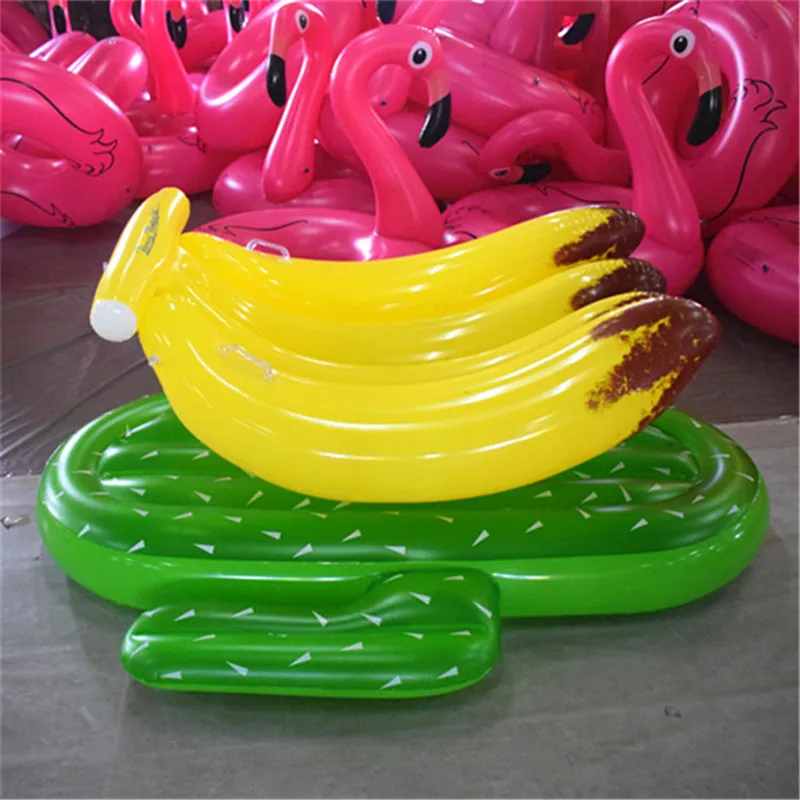 

61 Inches Banana Inflatable Pool Float Water Toys with pump giant party supplies beach toys floating boat bed Air Mattress Raft