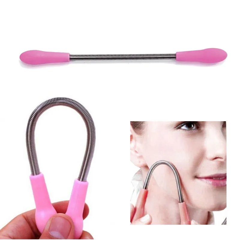 2 шт. весеннее свернутое удаление волос на лице резьбы Макияж Инструмент Уход для