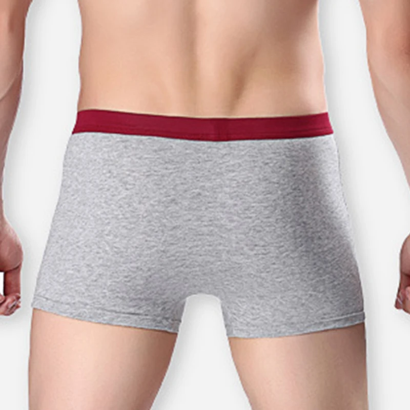 YANQIN 4 Pieces Per Box Men Soft Cotton Mens Underwear Boxers Striped Four Angles Trunk Boxer | Мужская одежда