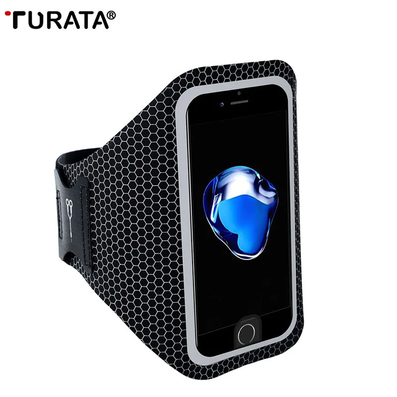 TURATA Спортивный Держатель для мобильного телефона сумка на пояс iphone 6S 6 7 Plus