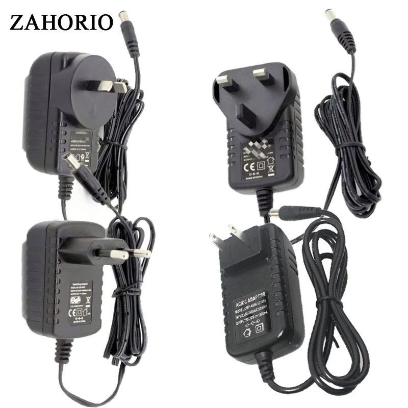 Источник питания DC 12V 1A 2A 3A 4A 5A 6A 8A адаптер вольт освещение Светодиодные полосы