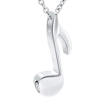 music note urn pendant necklace ash memorial keepsake stainless steel cremation jewelry ashes necklace for women mom best gift