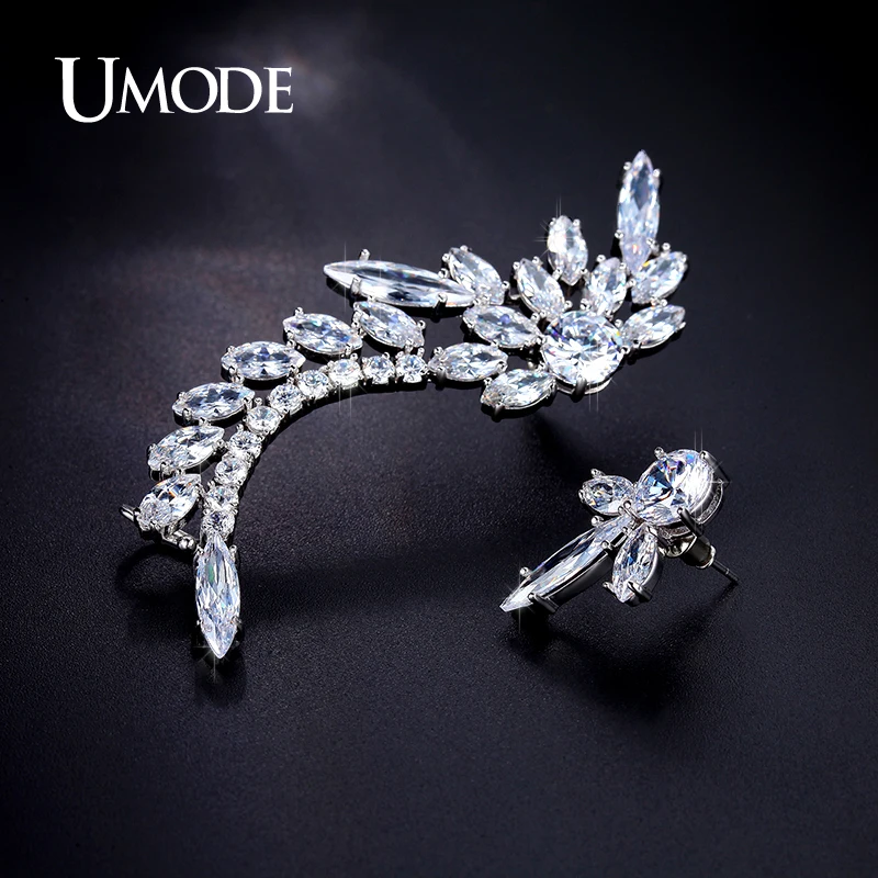 Женские асимметричные серьги гвоздики с фианитами AAA +|fashion stud earrings|stud earringsstud earrings