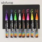 8 цветов маркер ручка 3 мм Жидкий Мел флуоресцентные неоновые Маркер СВЕТОДИОДНЫЙ Стекло доска художественный Маркер ручки канцелярских принадлежностей 1 шт.