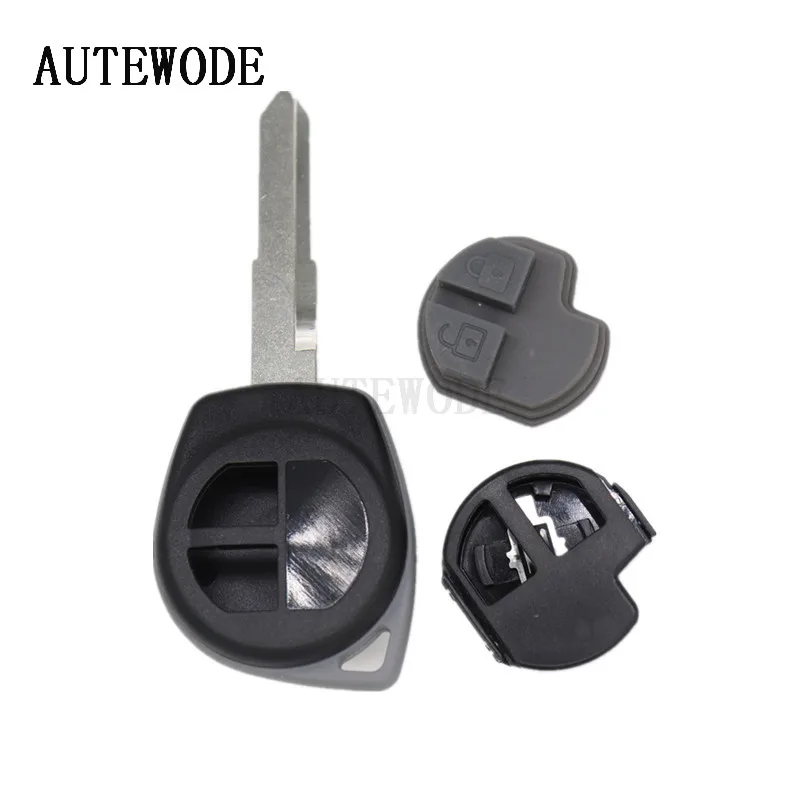 AUTEWODE 2-кнопочный чехол для Suzuki grand vitara SWIFT HU133R blade Rubber Pad корпус Fob | Автомобили и