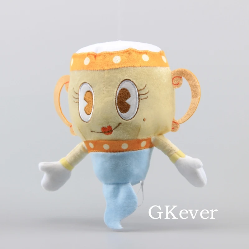 13 видов стилей игра Cuphead плюшевый Mugman Devil Ms. Chalice King Dice призрак Русалка Кала Мария Плюшевые игрушки Мягкая кукла детский подарок 25 см