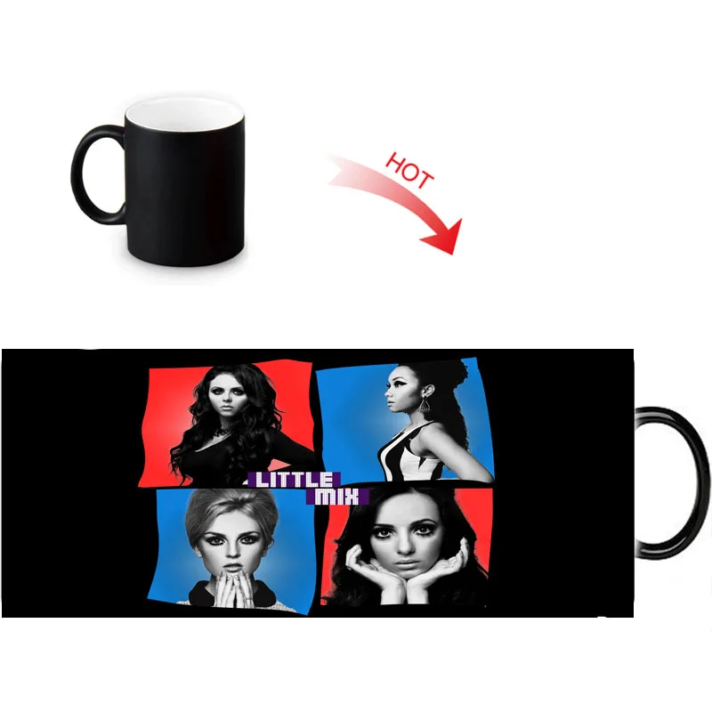 Термочувствительная кружка Little Mix меняющая цвет керамическая чайная чашка