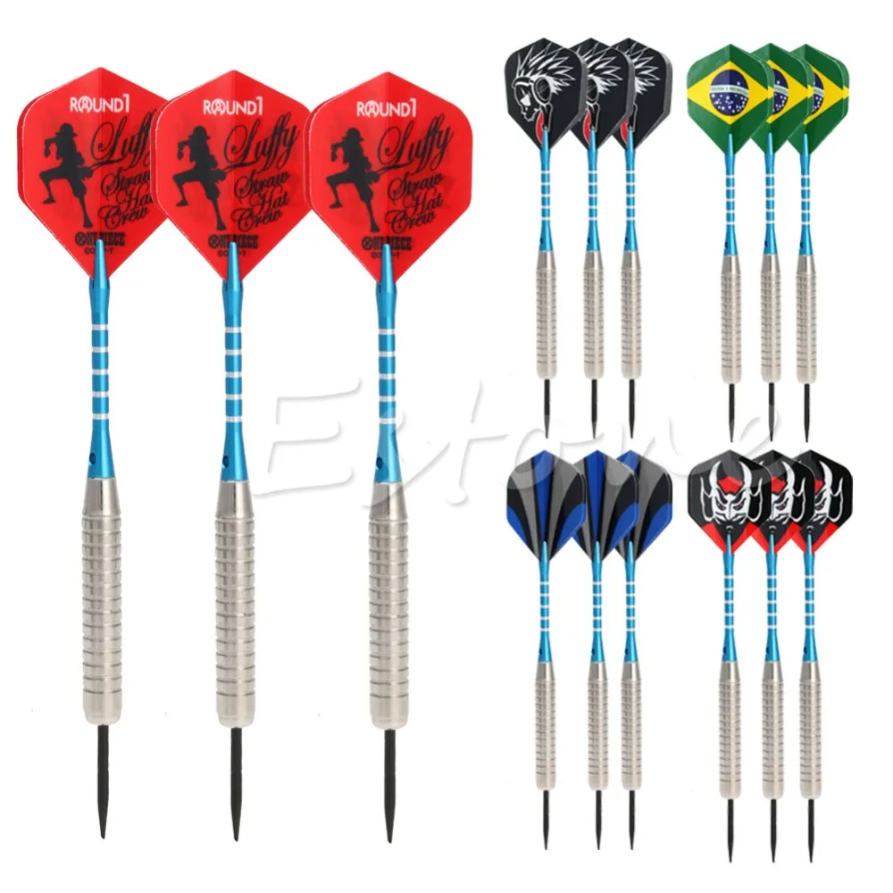 3 шт. нержавеющая сталь Дартс бочка кончик алюминиевые валы|darts barrel|steel dartsstainless steel