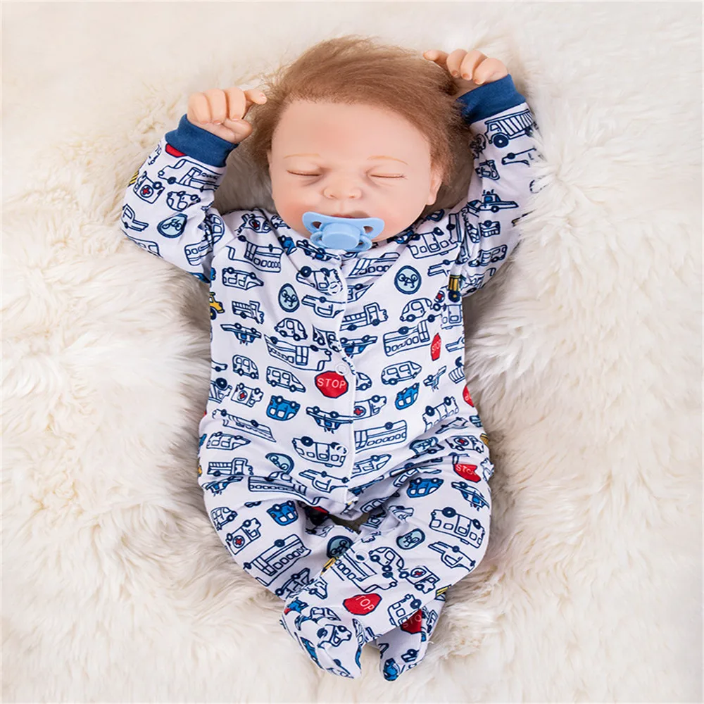 SanyDoll 19 дюймов 48 см силиконовые куклы для новорожденных симпатичный детский