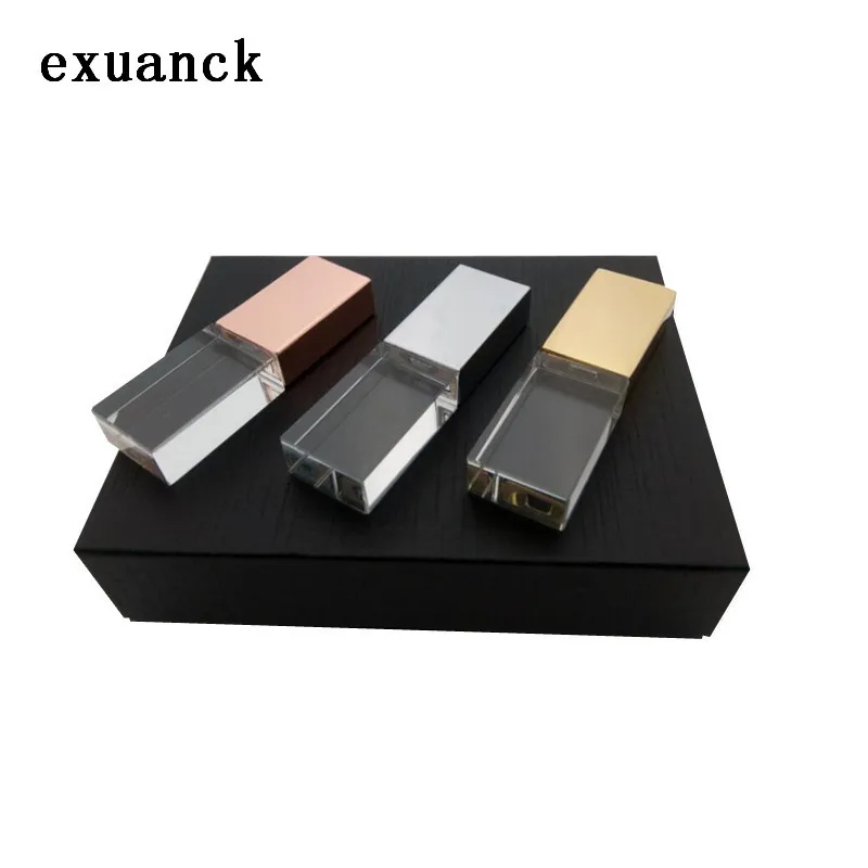 Exuanck логотип прозрачный usb 2,0 флеш-накопитель 16 ГБ флеш-накопитель 32 ГБ 4 ГБ 8 ГБ Флешка(более 20 шт бесплатный логотип