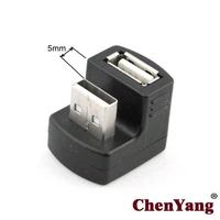 chenyang black new right angled usb 2 0 a male to female extension 90 180 degree adapter