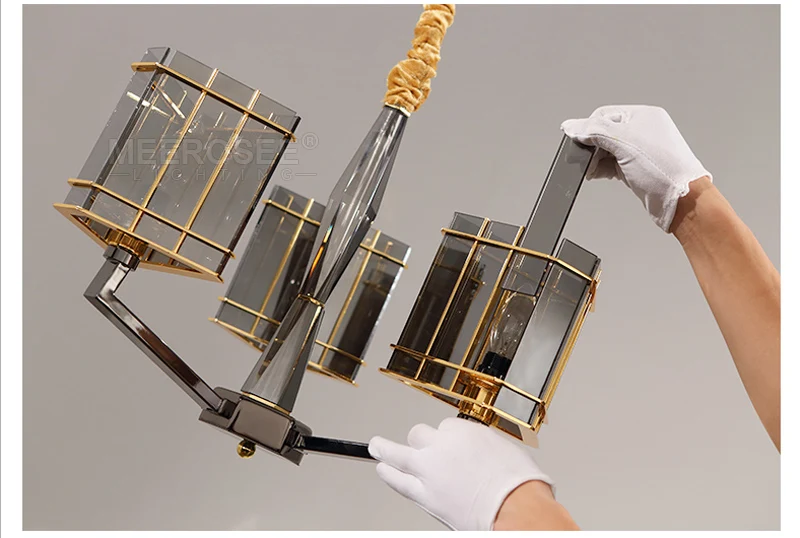 Хрустальная люстра стеклянная Подвесная лампа для столовой гостиницы проектов