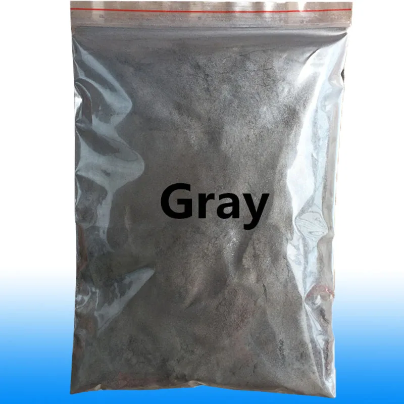 Серый перламутровый пигмент нанесенный в печати краски косметики пластиковые