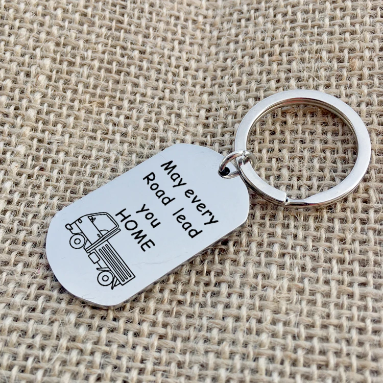 Ручная штампованная цепочка для ключей водителя грузовика может каждый путь