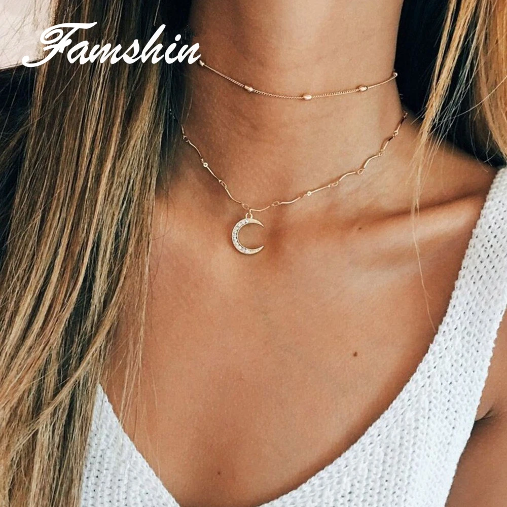 FAMSHIN 2018 Новейшая модная Бижутерия Аксессуары классического золотого цвета