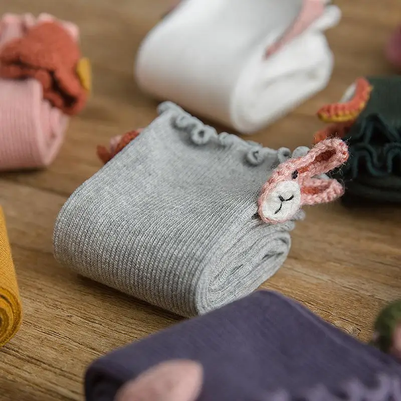 Мягкие непрозрачные гольфы для девочек (упаковка из 1) теплые хлопковые носки с