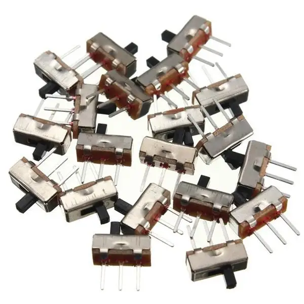 20 шт. SS12D00G3 2 положения SPDT 1P2T 3 Pin PCB панель Мини Вертикальный скользящий