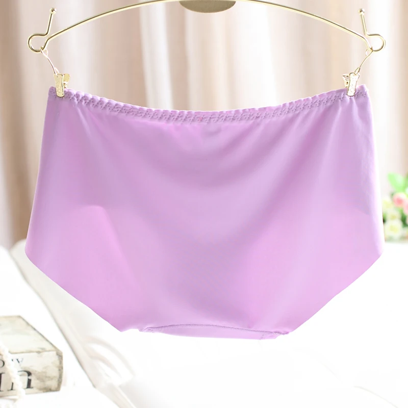 Летние шелковые сексуальные трусики нейлоновое нижнее белье женские бесшовные