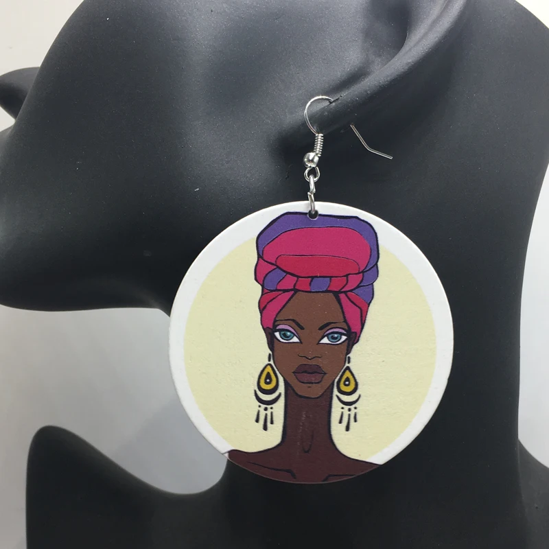 2017 afroцентрические женские деревянные серьги|wooden earrings|afrocentric earringsearrings earring |