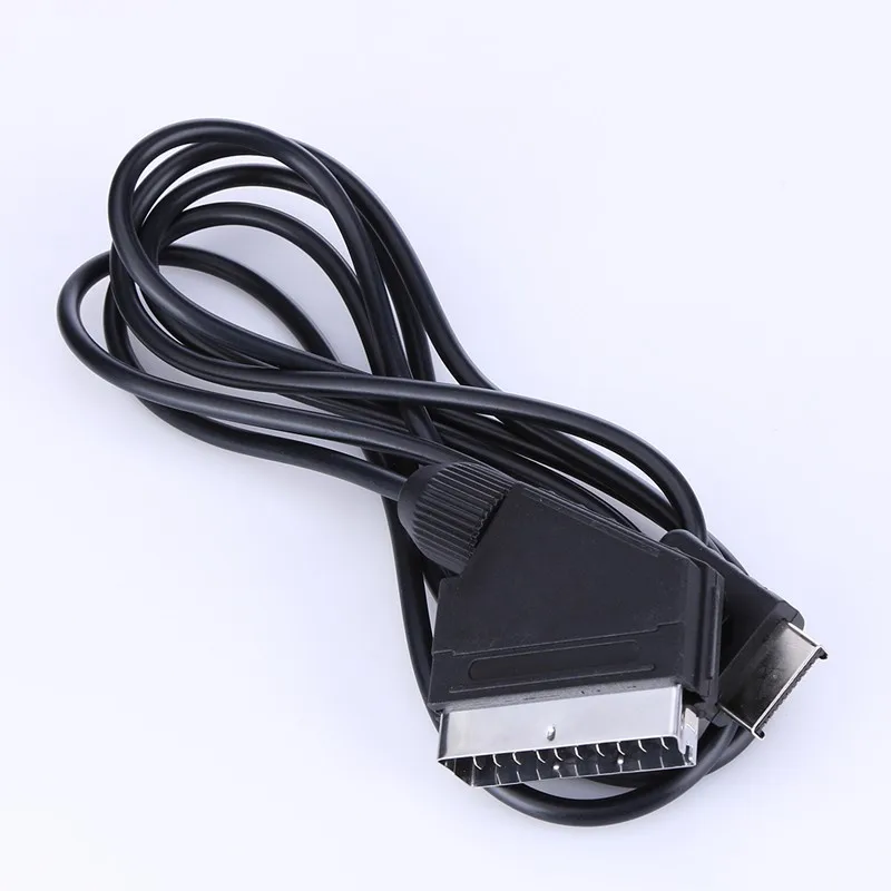 

500 шт./лот RGB SCART провод Кабель 1,8 м/6 футов ТВ AV для Sony Playstation2 Playstation3 для PS2 PS3 Slim Line игровые консоли