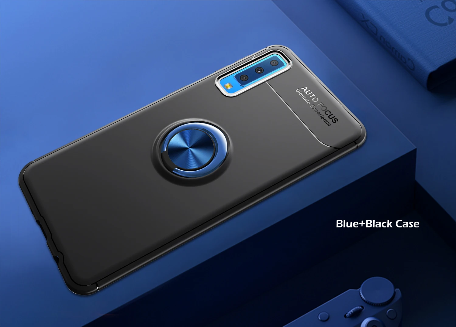 Металлический магнитный держатель силиконовый чехол для samsung Galaxy A7 A9 S9 S8 A6 Plus Note 8 9 J4 J6 J8 чехол 360 Вращающийся Магнитный чехол из ТПУ