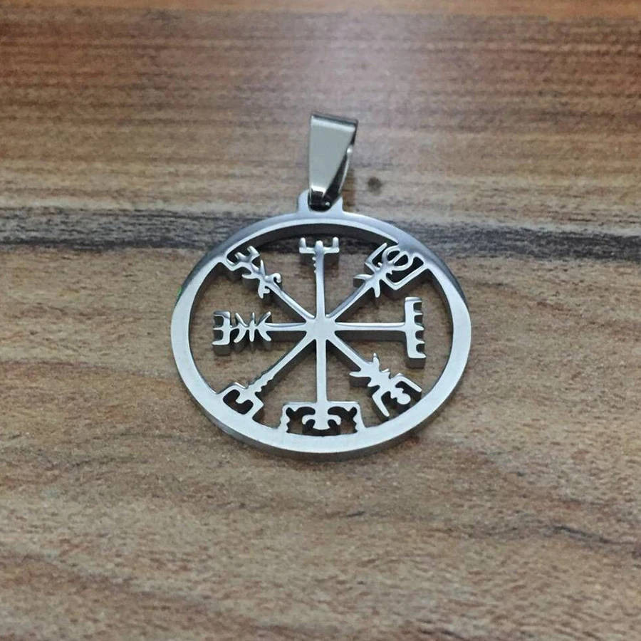 Классическое ожерелье с дизайном Компас викингов Vegvisir женские нордические Руны